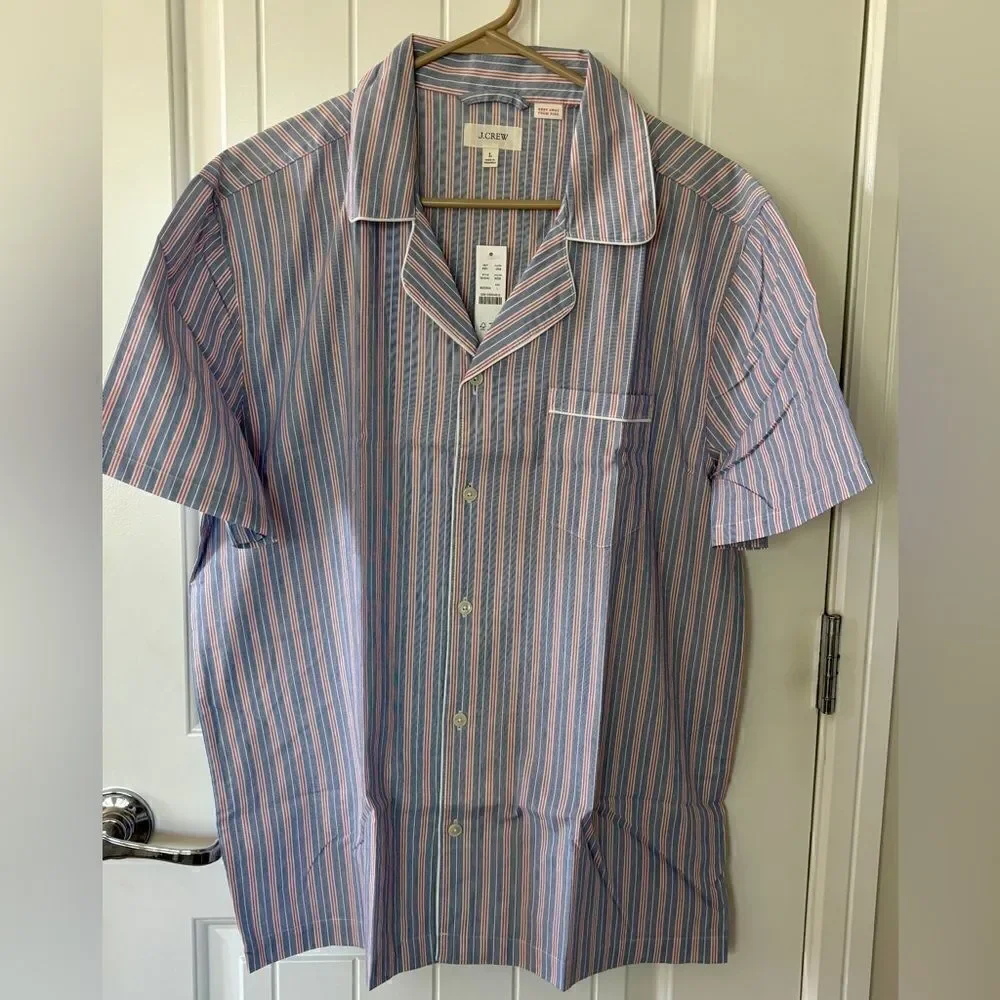 J.Crew Pajama Shirt in Cotton Poplin NWT